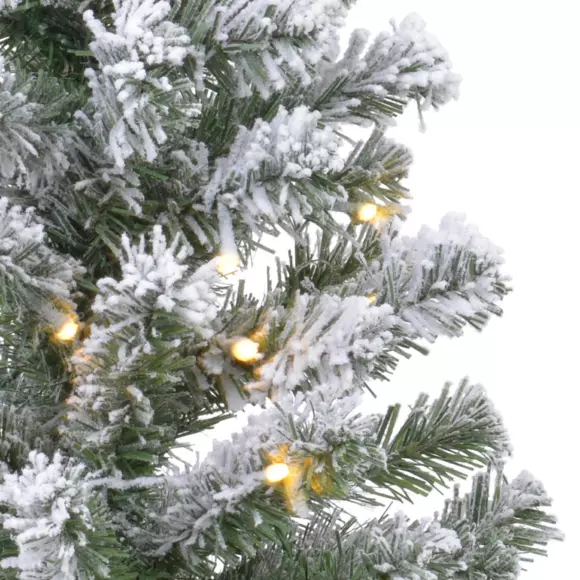 Eminza Sapin Artificiel De Table Pré-illuminé (H60 Cm) Royal Blanc Chaud