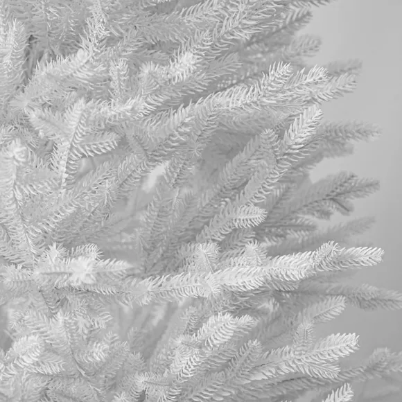 Eminza Sapin De Noël Artificiel H180 Cm Quebec Blanc