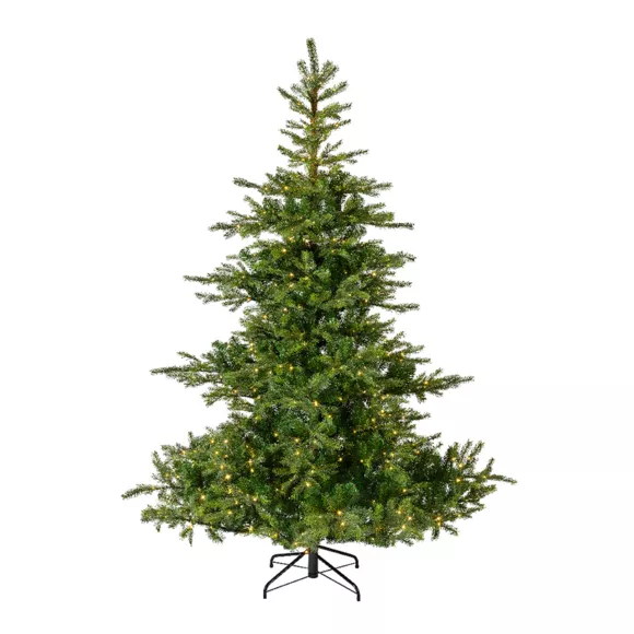 Eminza Sapin De Noël Artificiel Lumineux 250 LED H150 Cm Glorious Vert Sapin
