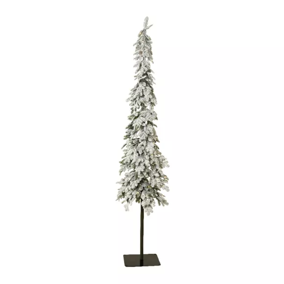 Eminza Sapin De Noël Artificiel Lumineux 250 LED H240 Cm Sierra Vert Enneigé