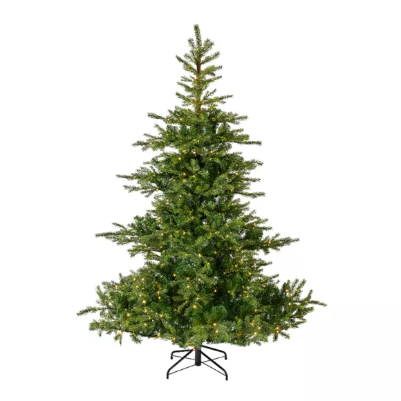Eminza Sapin De Noël Artificiel Lumineux 400 LED H180 Cm Glorious Vert Sapin