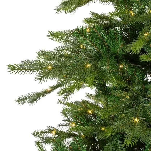 Eminza Sapin De Noël Artificiel Lumineux 550 LED H210 Cm Glorious Vert Sapin