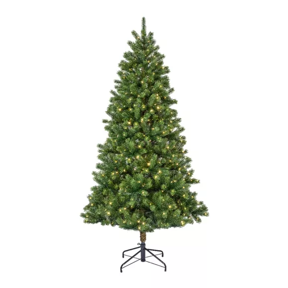 Eminza Sapin De Noël Artificiel Lumineux 700 LED H240 Cm Ottawa Luxe Vert Sapin