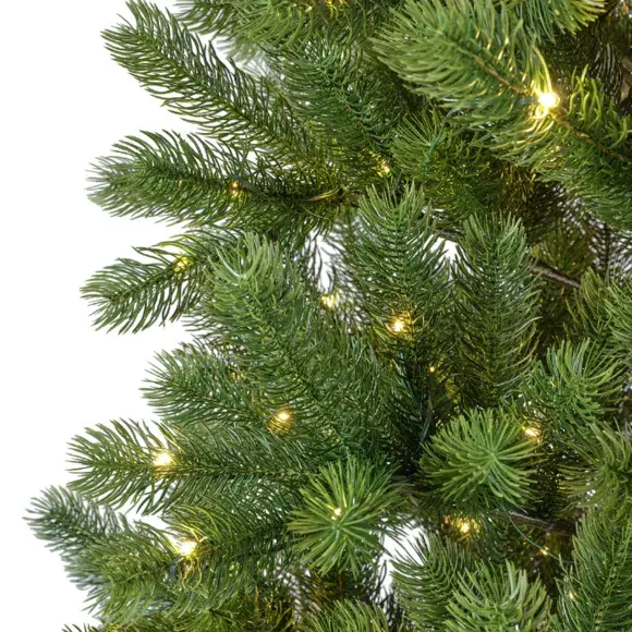 Eminza Sapin De Noël Artificiel Lumineux 700 LED H240 Cm Ottawa Luxe Vert Sapin