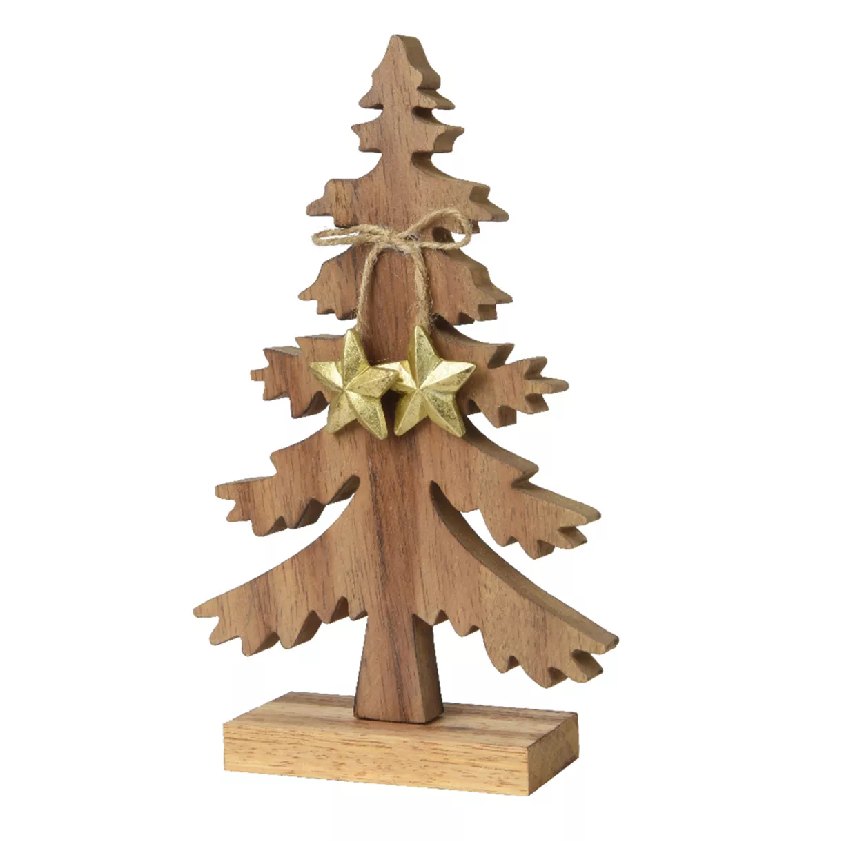 eminza Sapin de Noël en bois à poser (H23 cm) Morzine