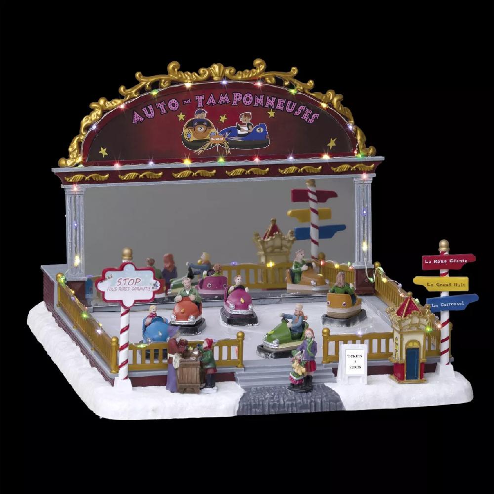 eminza Scène de vie illuminée et musicale Auto tamponneuses