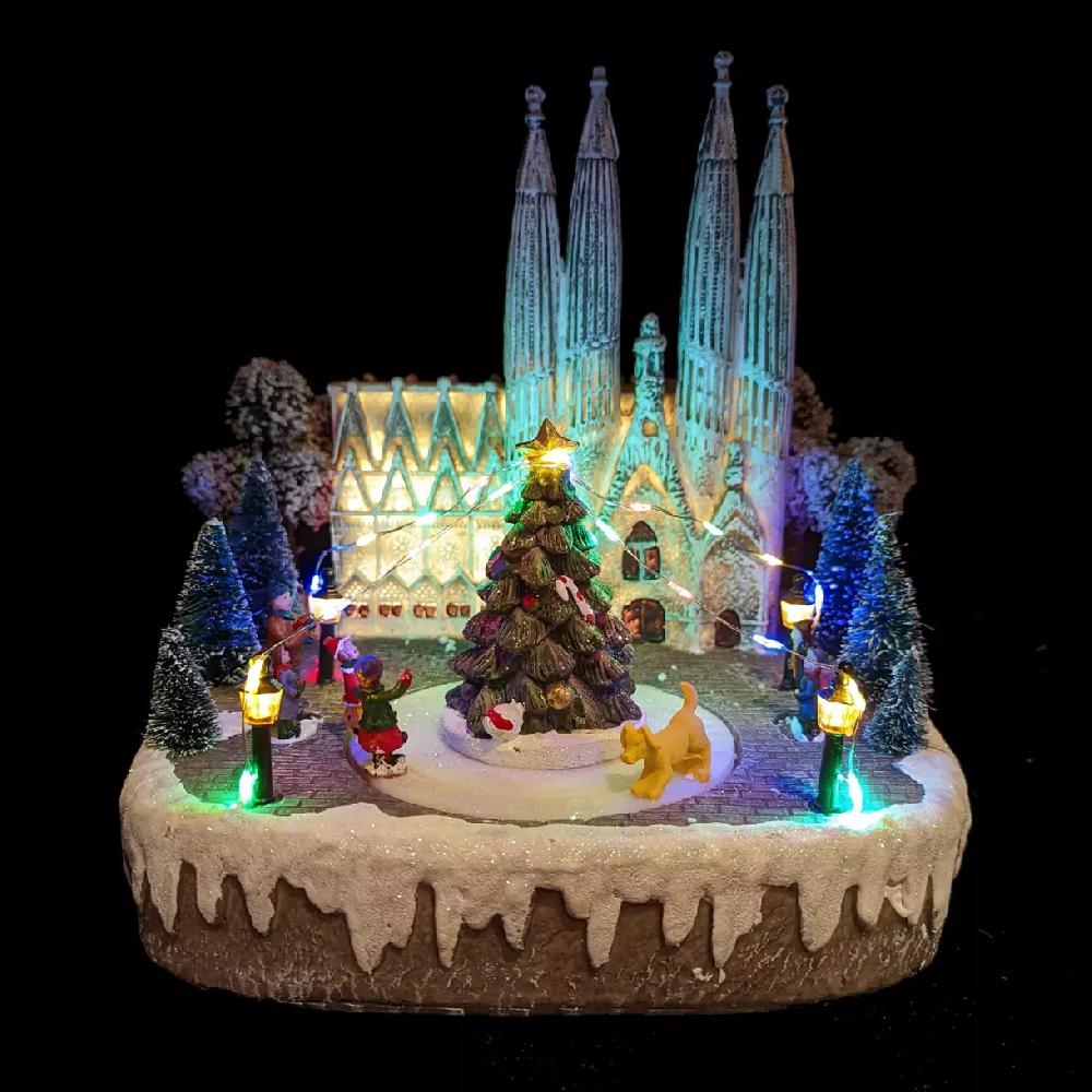 eminza Scène de vie illuminée et musicale Barcelone