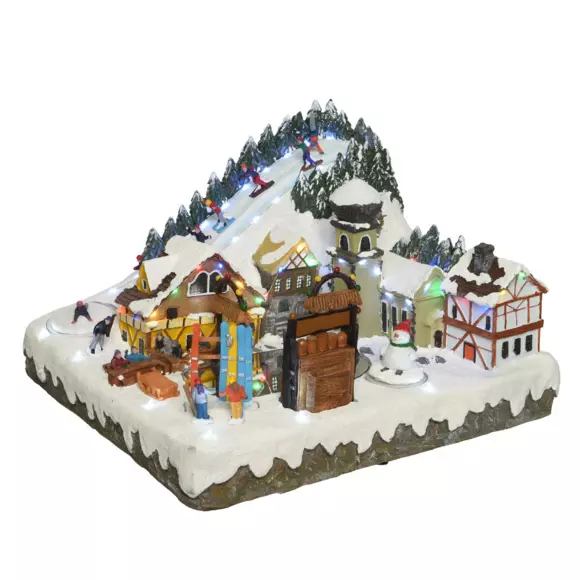 Eminza Scène De Vie Illuminée Et Musicale Village De Montagne