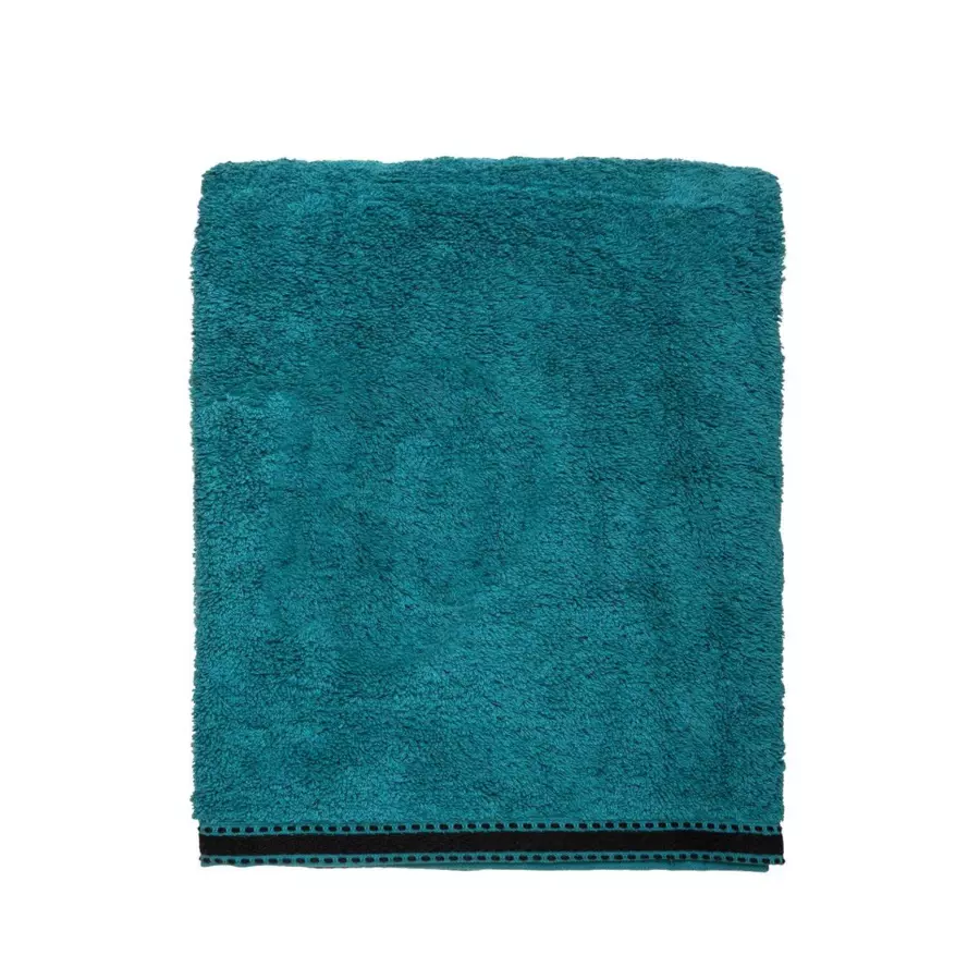 Eminza Serviette De Bain Coton (100 X 150 Cm) Joia Bleu Canard