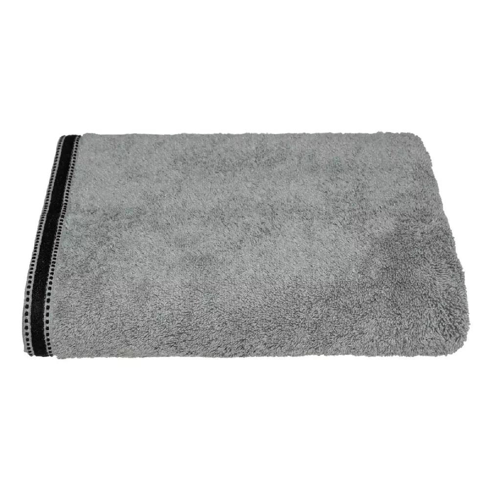 eminza Serviette de bain coton (100 x 150 cm) Joia Gris foncé