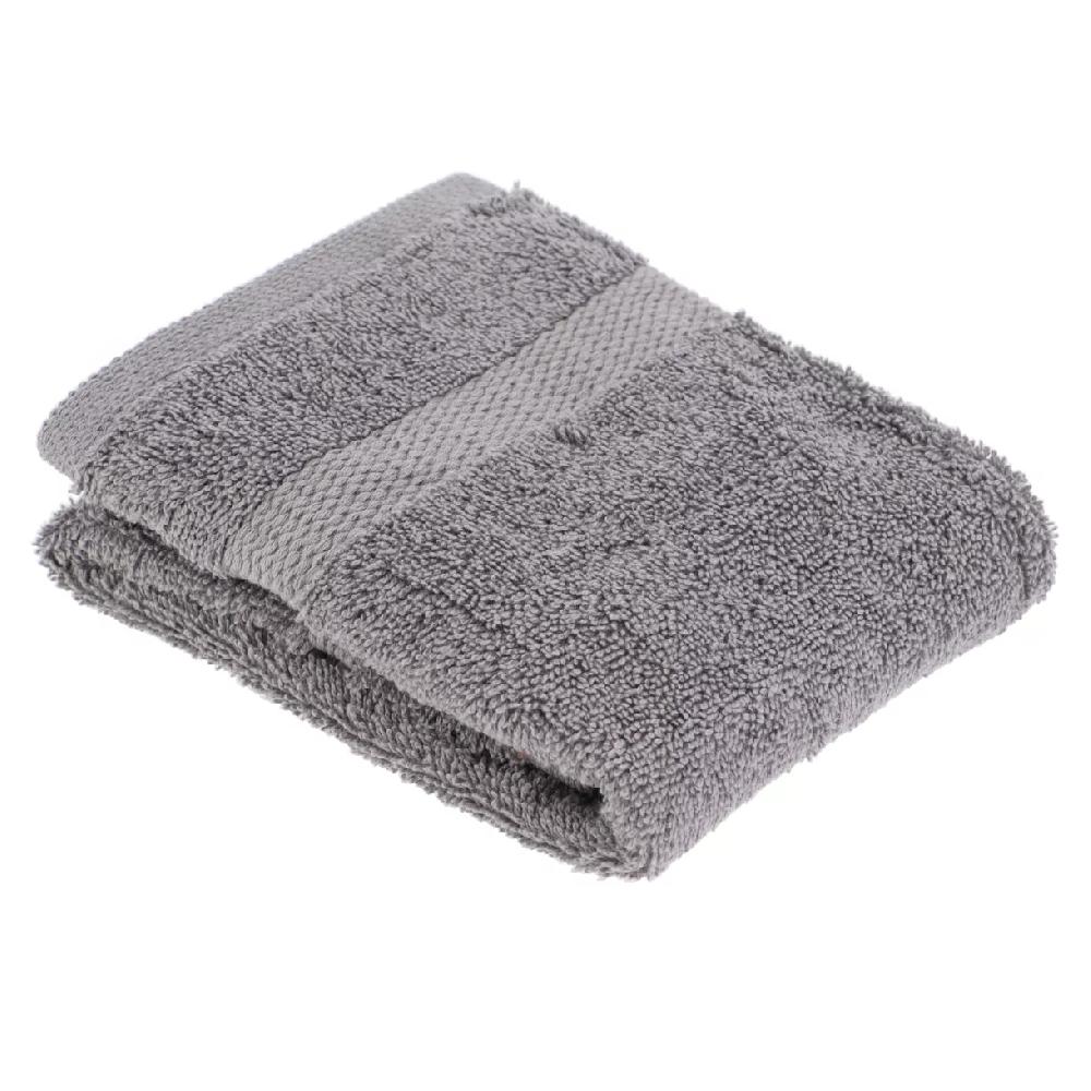 eminza Serviette de bain coton (30 x 50 cm) Timeless Grise