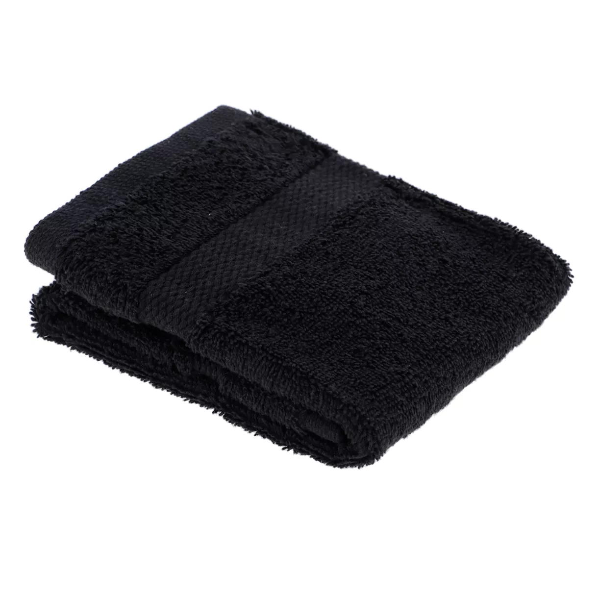 eminza Serviette de bain coton (30 x 50 cm) Timeless Noire