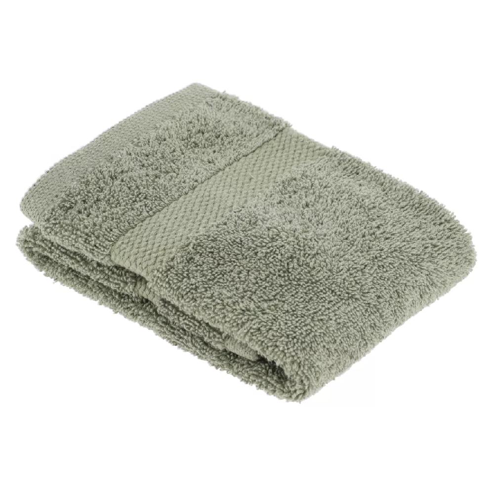 eminza Serviette de bain coton (30 x 50 cm) Timeless Vert kaki