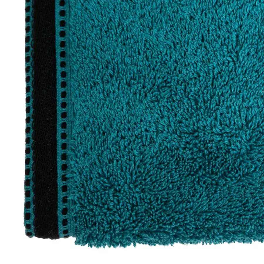 Eminza Serviette De Bain Coton (50 X 90 Cm) Joia Bleu Canard