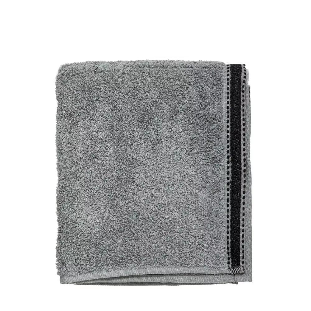 eminza Serviette de bain coton (50 x 90 cm) Joia Gris foncé