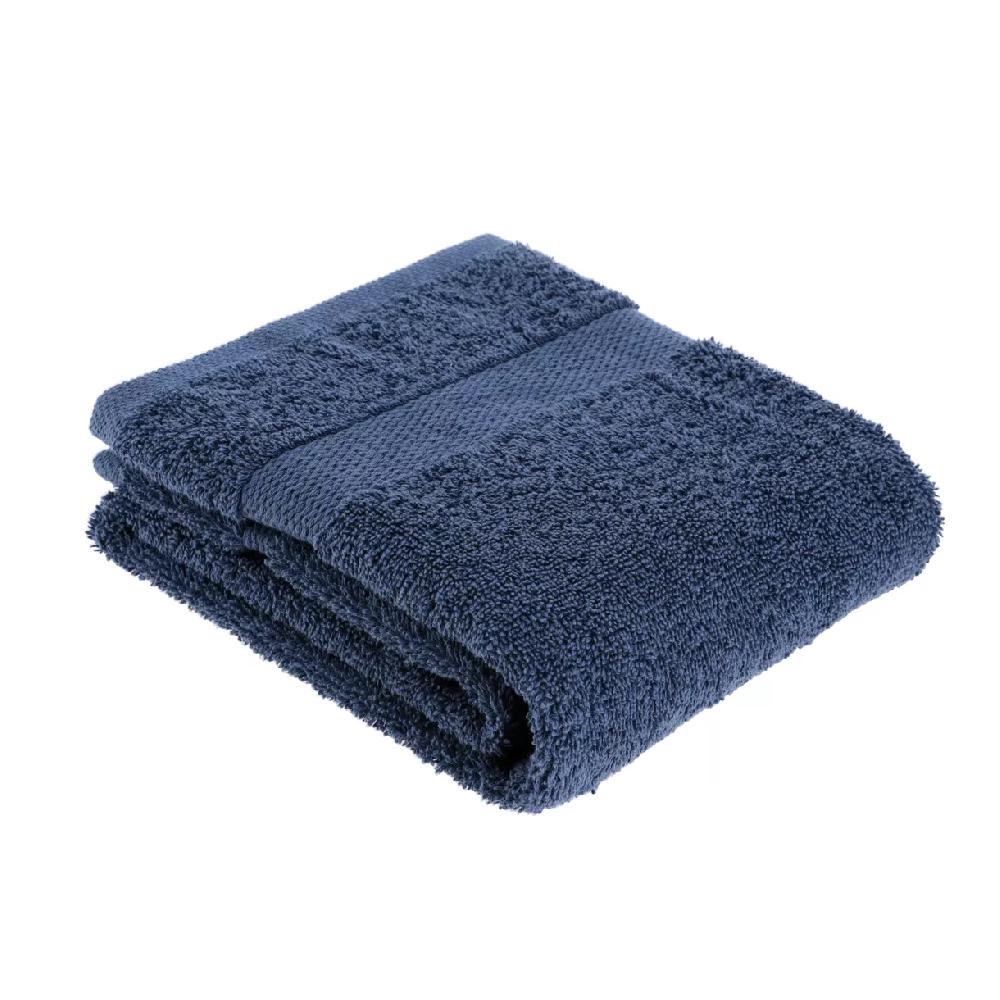 eminza Serviette de bain coton (50 x 90 cm) Timeless Bleu marine