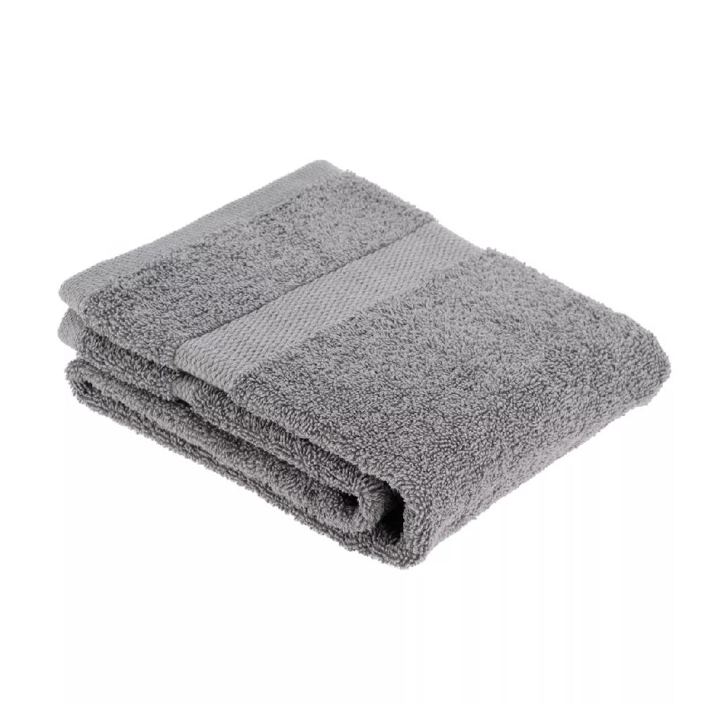 eminza Serviette de bain coton (50 x 90 cm) Timeless Grise