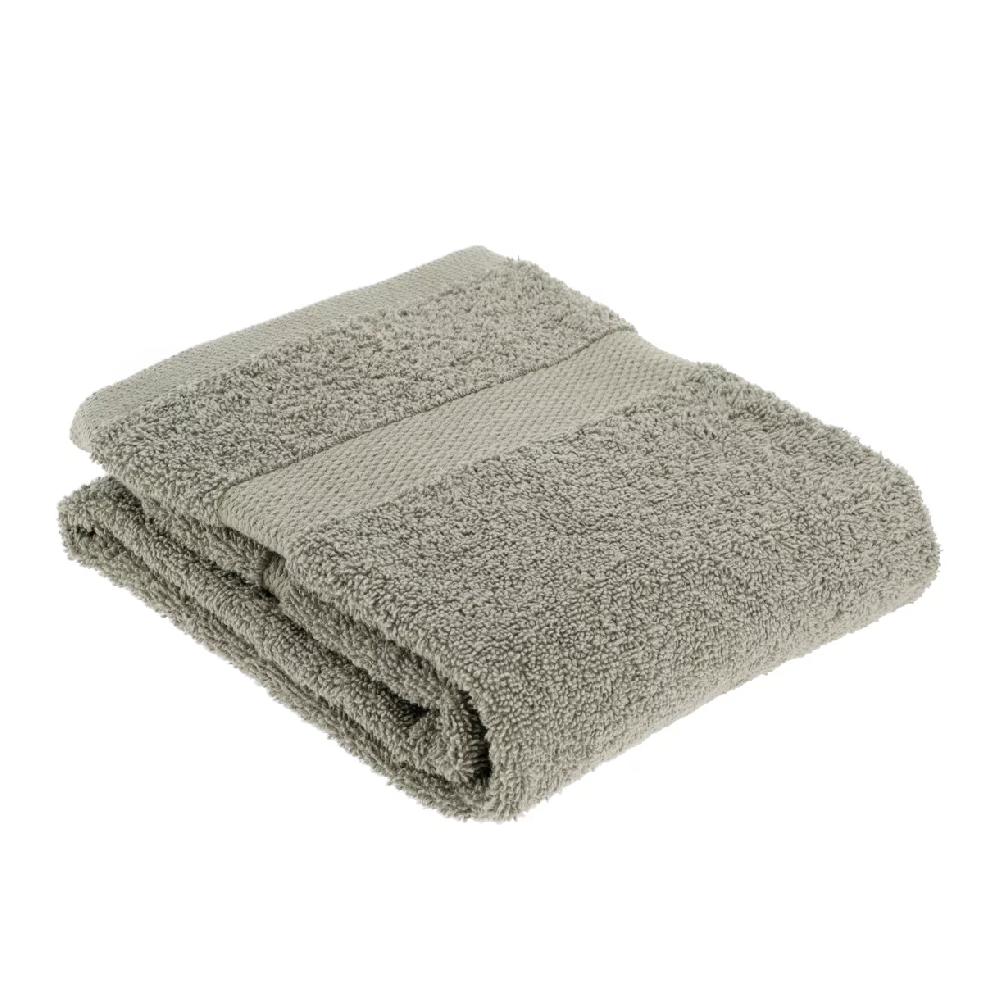 eminza Serviette de bain coton (50 x 90 cm) Timeless Vert kaki