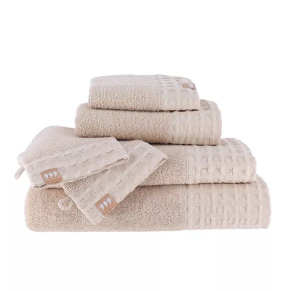 Eminza Serviette De Bain Coton (70 X 130 Cm) Season Color Beige