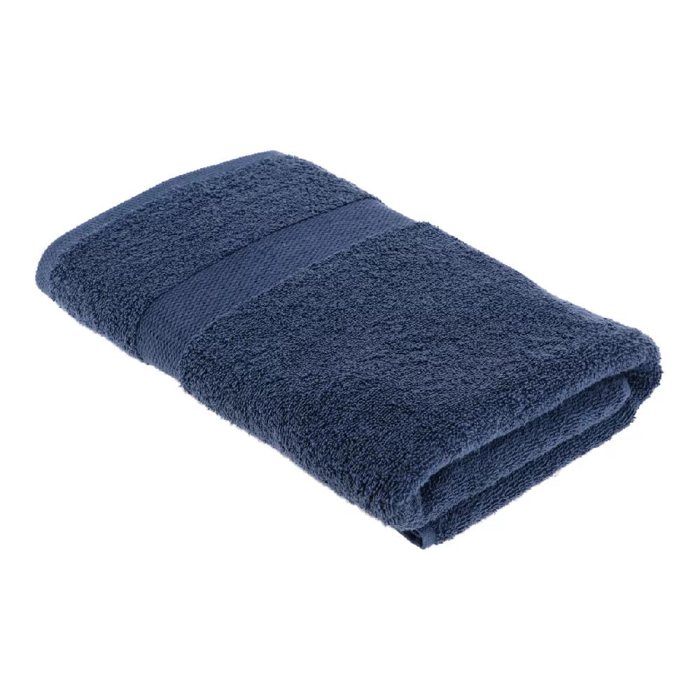 eminza Serviette de bain coton (70 x 130 cm) Timeless Bleu marine
