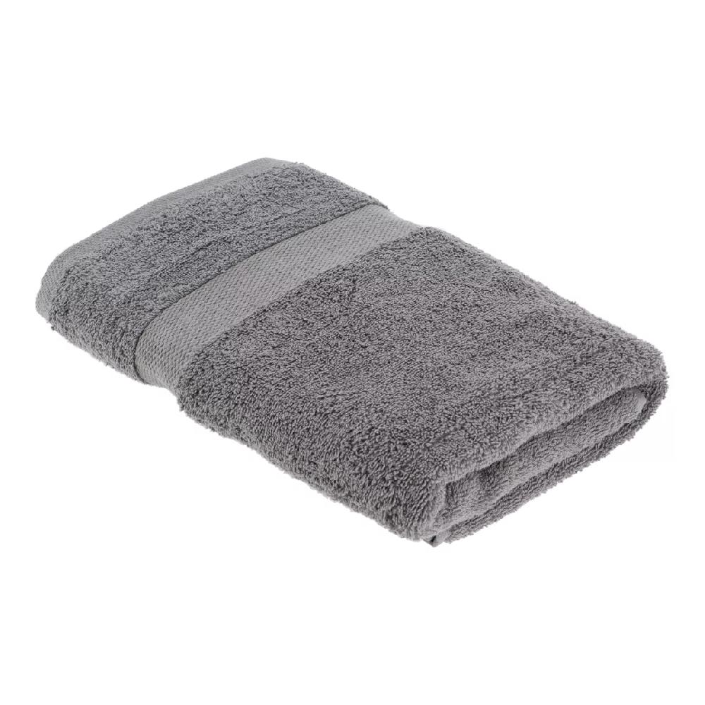 eminza Serviette de bain coton (70 x 130 cm) Timeless Grise