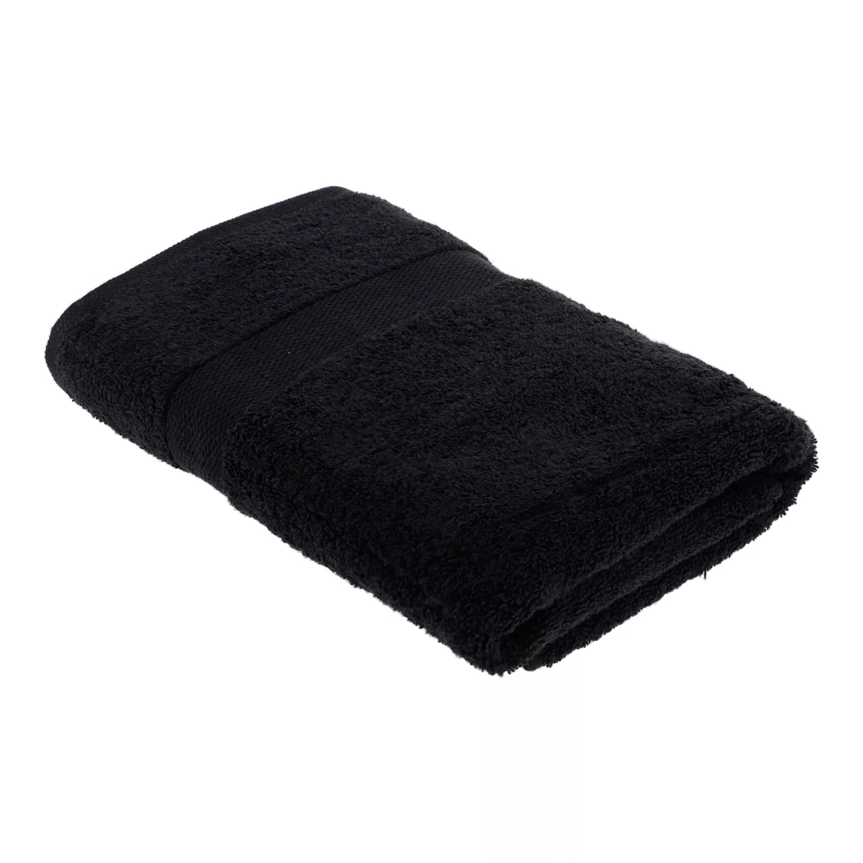 eminza Serviette de bain coton (70 x 130 cm) Timeless Noire