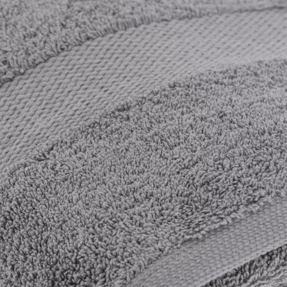 Eminza Serviette De Bain Coton (90 X 150 Cm) Timeless Grise