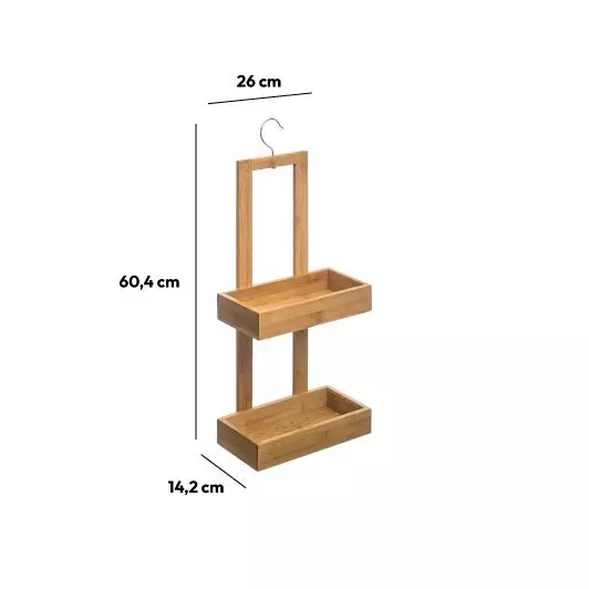 Eminza Serviteur Douche Bambou (H61 Cm) Danny Naturel