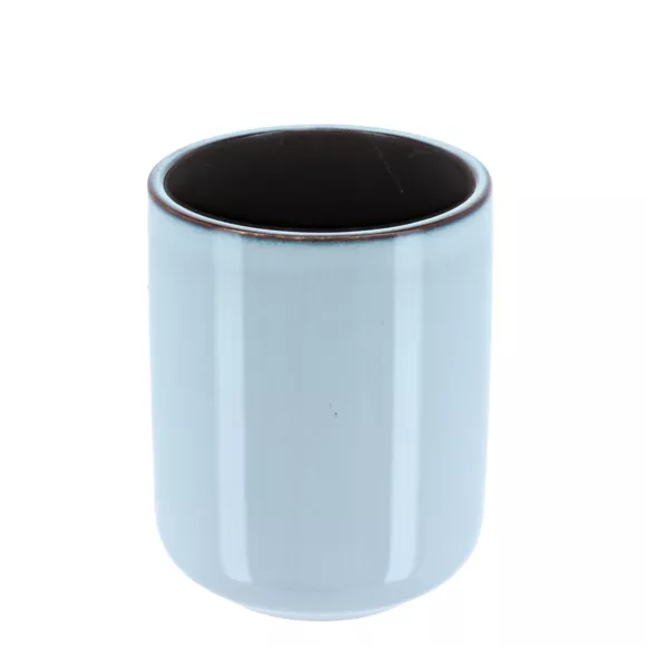 Eminza Set D'accessoires Salle De Bain Grès Laqué Pietra Bleu