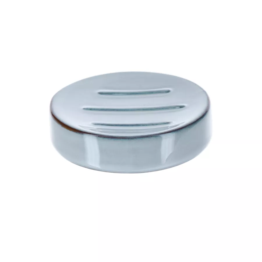 Eminza Set D'accessoires Salle De Bain Grès Laqué Pietra Bleu