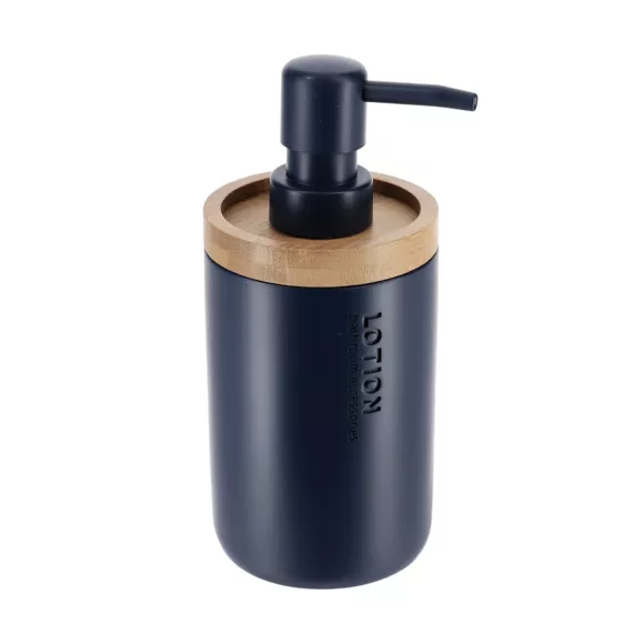 Eminza Set D'accessoires Salle De Bain Purebamboo Bleu Marine