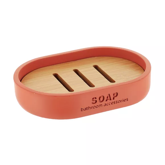 Eminza Set D'accessoires Salle De Bain Purebamboo Terracotta