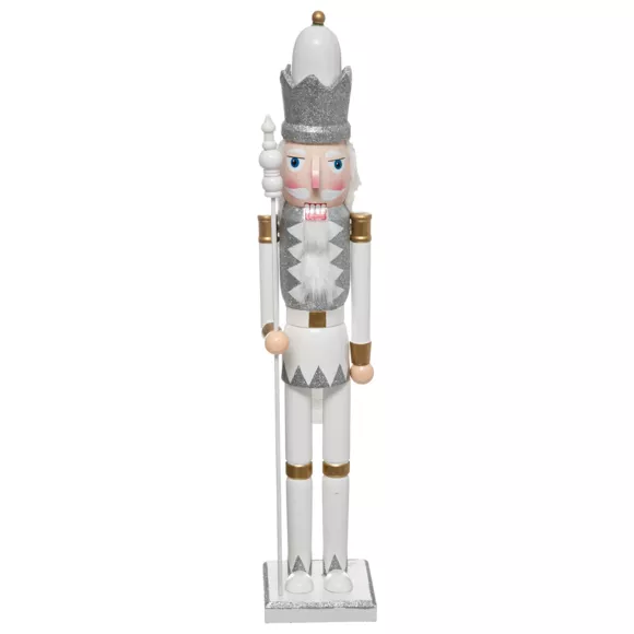 Eminza Soldat En Bois Casse-noisette (H60 Cm) Aksel Argent