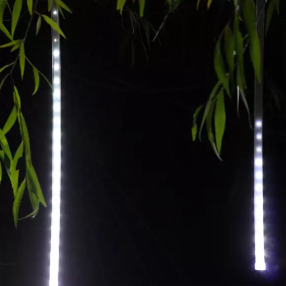 Eminza Stalactite Lumineuse 4 M 100 LED Glaçons Défilement Blanc Froid