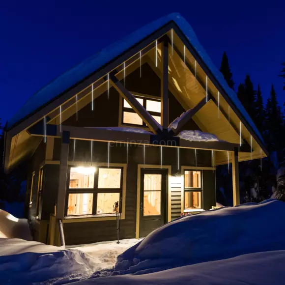 Eminza Stalactite Lumineuse 6 M 210 LED Glaçons Défilement Blanc Froid