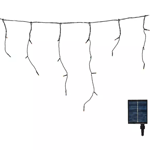 Eminza Stalactite Lumineuse Solaire 11 M 259 LED Rechargeable Multicolore
