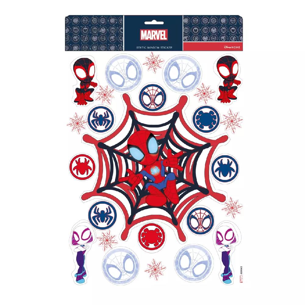 eminza Stickers pour fenêtre Disney Spiderman toile