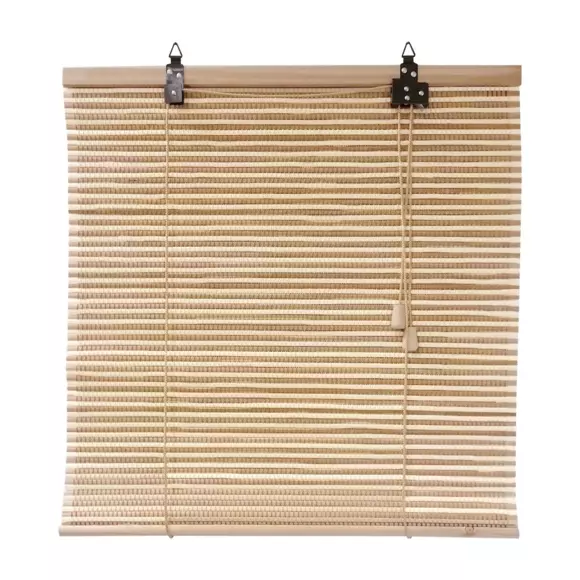Eminza Store Enrouleur à Lattes (60 X 180 Cm) Bambou Beige