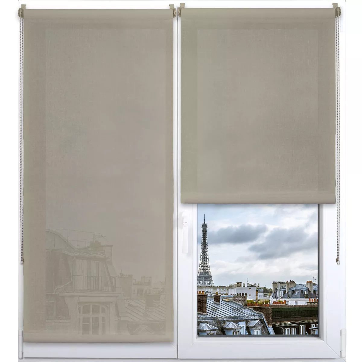eminza Store enrouleur tamisant (120 x 180 cm) Pure Taupe
