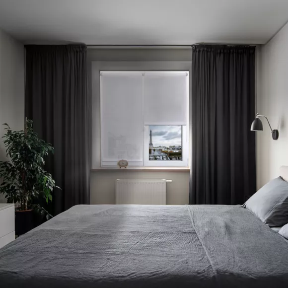 Eminza Store Enrouleur Tamisant (60 X 180 Cm) Pure Blanc