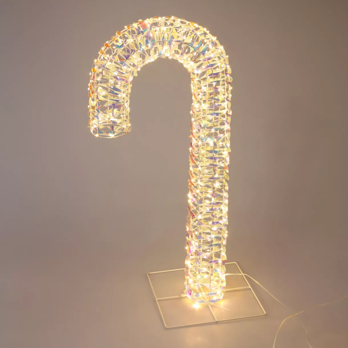 eminza Sucre d'orge lumineux 400 LED (H75 cm) Christmas Arc en ciel