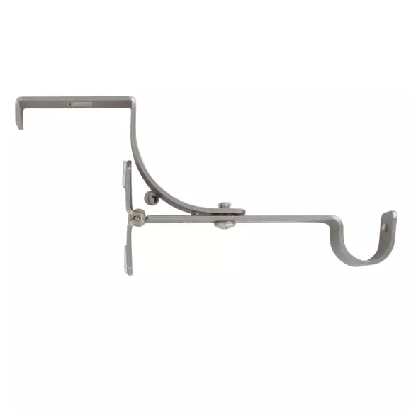 Eminza Support à Tringle Pour Caisson De Volet Roulant (L135 / D20 Mm) Argent Mat