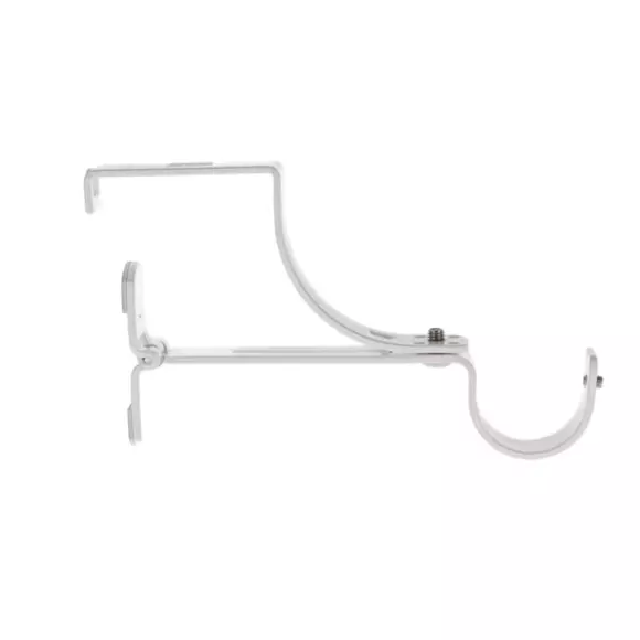 Eminza Support à Tringle Pour Caisson De Volet Roulant (L135 / D28 Mm) Blanc Satiné