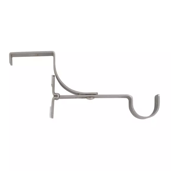 Eminza Support à Tringle Pour Caisson De Volet Roulant (L135 / D28 Mm) Argent Mat