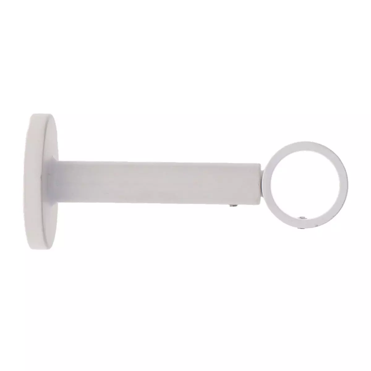 eminza Support tringle extensible (L115 - L155 / D28) Lino Blanc mat