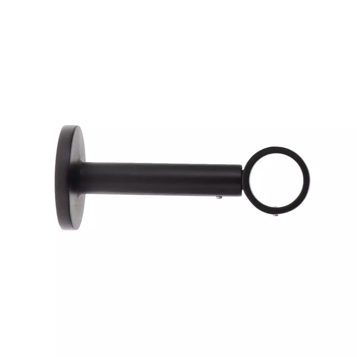 eminza Support tringle extensible (L115 - L155 / D28) Lino Noir mat