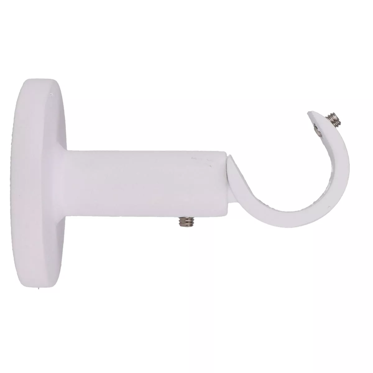 eminza Support tringle fixe (L60 / D20 mm) Jim gouttière Blanc mat