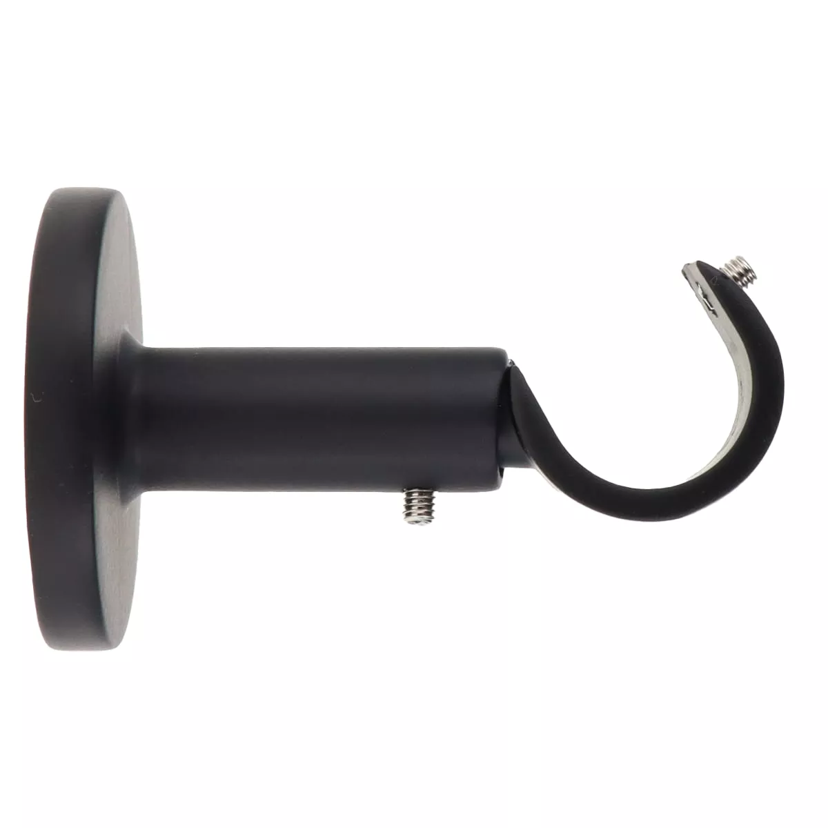 eminza Support tringle fixe (L60 / D20 mm) Jim gouttière Noir mat