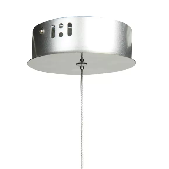 Eminza Suspension Aluminium Moderne LED (D20 Cm) Stellar Transparent