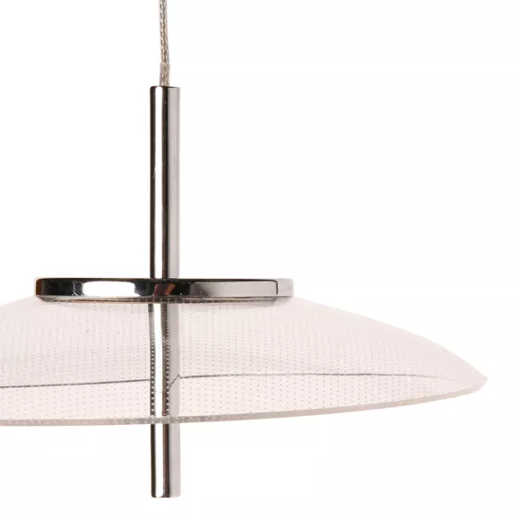Eminza Suspension Aluminium Sixties LED (D20 Cm) UFO Transparent